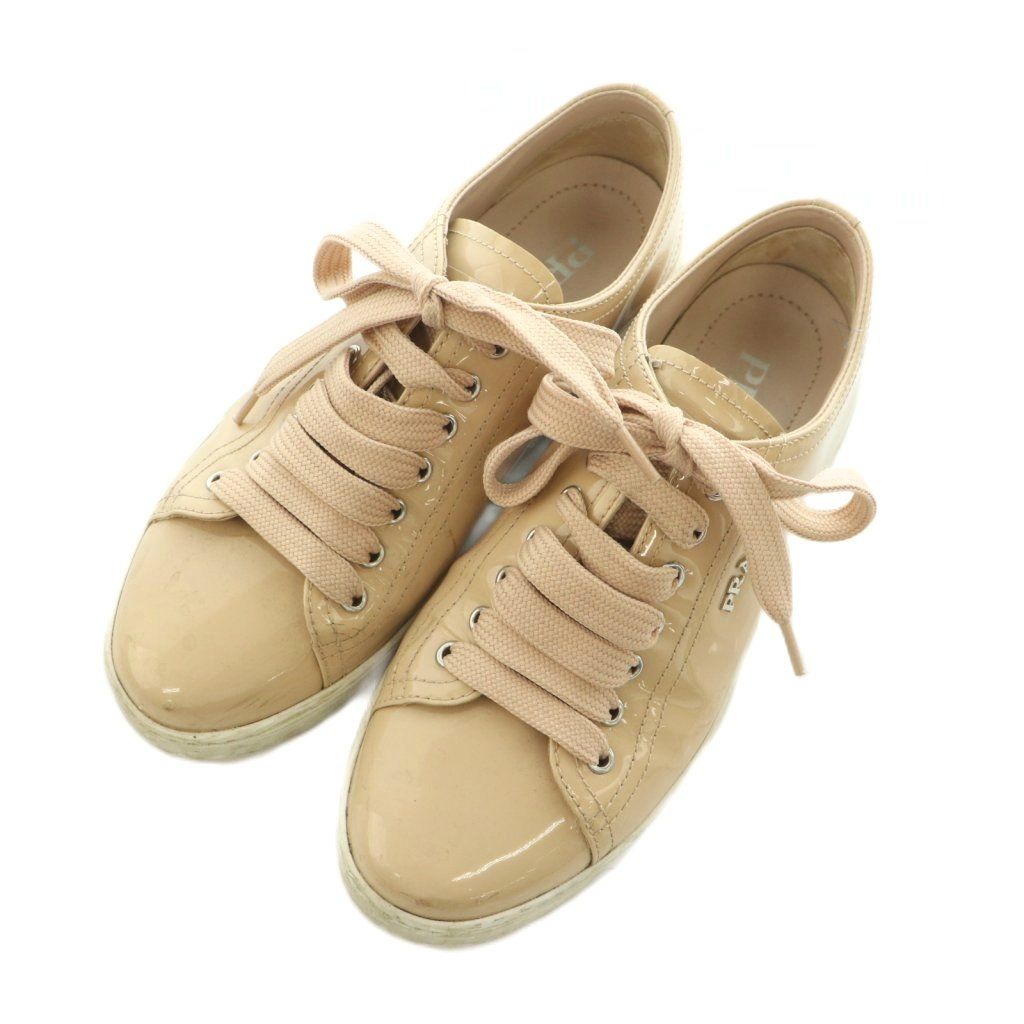 Prada Sneakers Enamel 35.5 Pink Beige — view 2