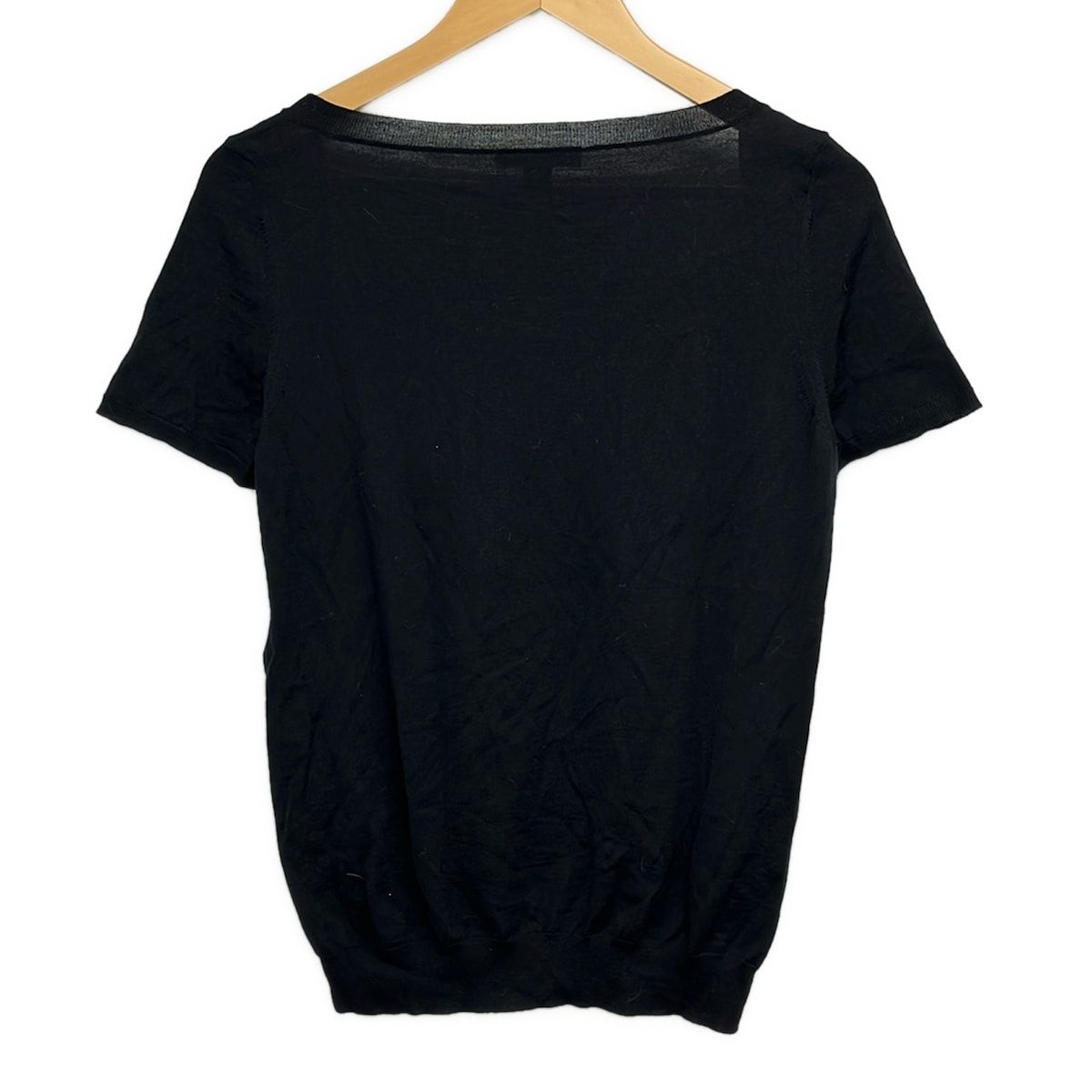 Louis Vuitton Short Sleeve Sweater M Black Dark Yellow Multi — view 2