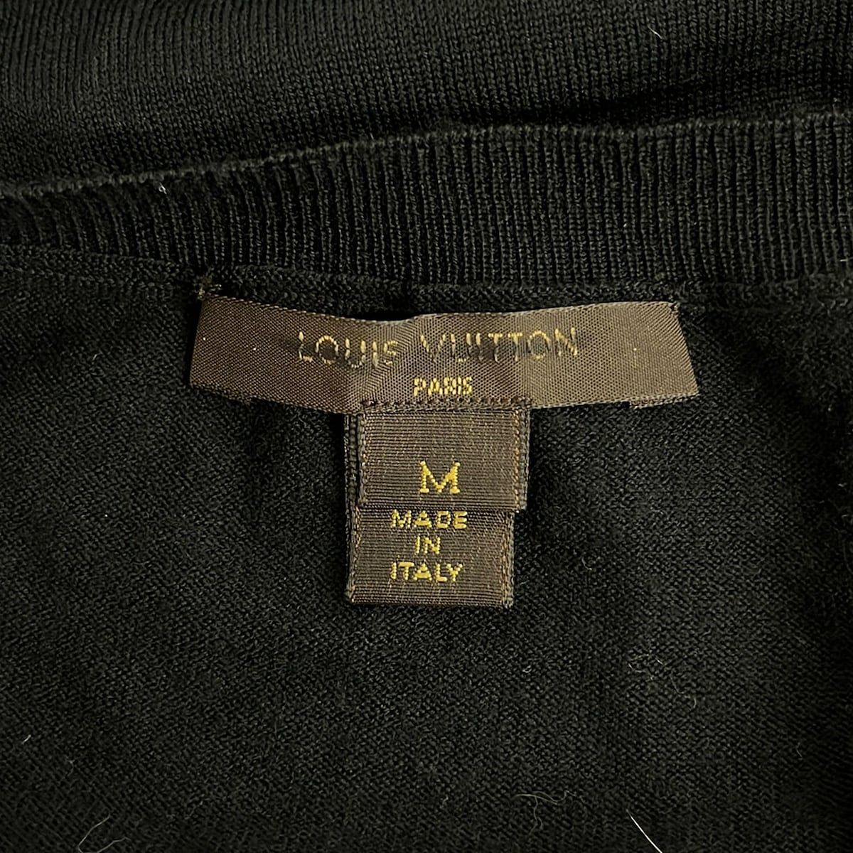 Louis Vuitton Short Sleeve Sweater M Black Dark Yellow Multi — view 3