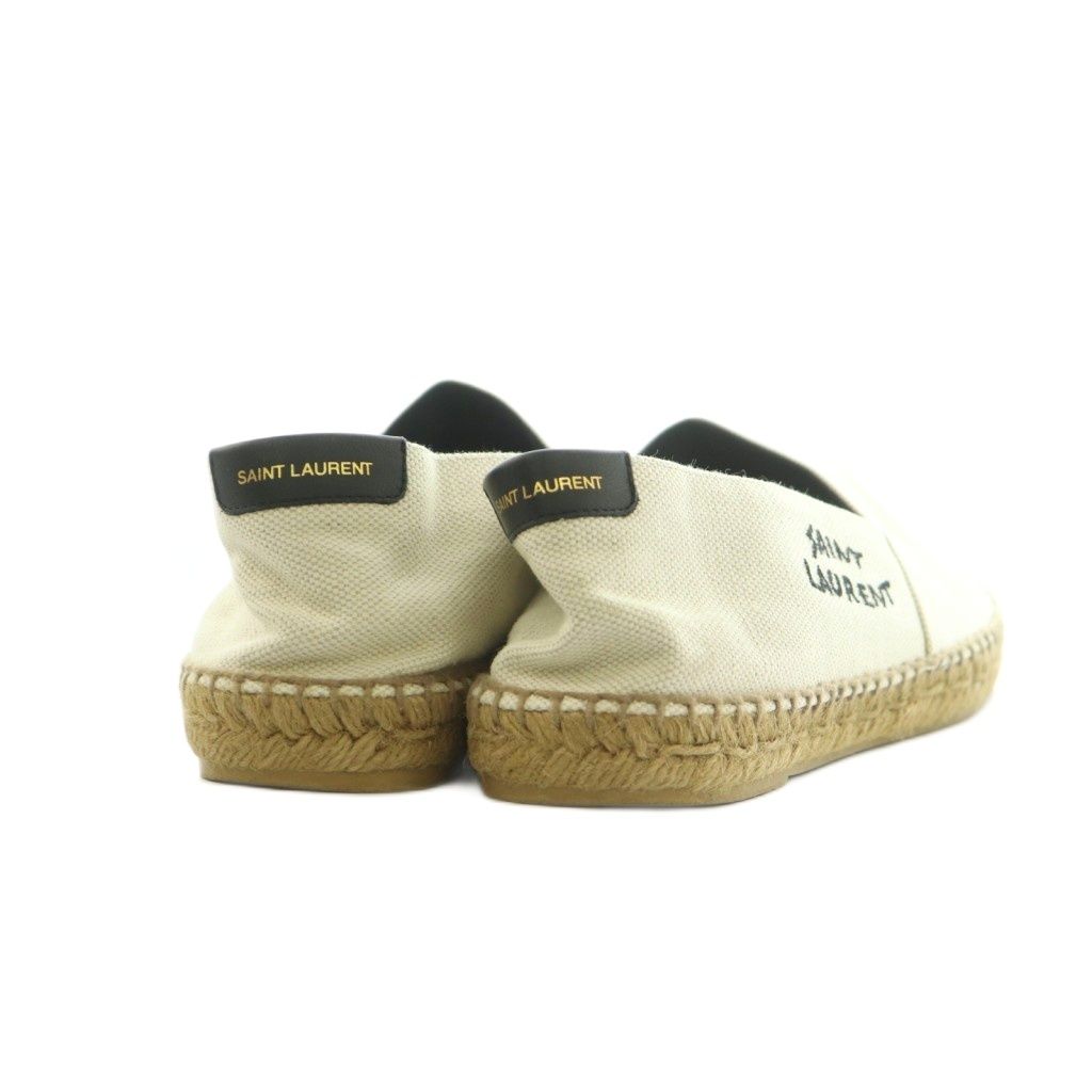 Saint Laurent Paris Espadrille Slip Ons 42 Off White — view 5