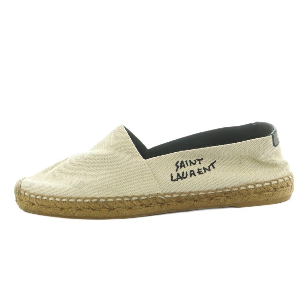 Saint Laurent Paris Espadrille Slip Ons 42 Off White — view 2