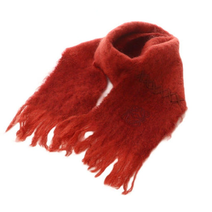 Loewe Scarf Mohair Wool Blend Fringe