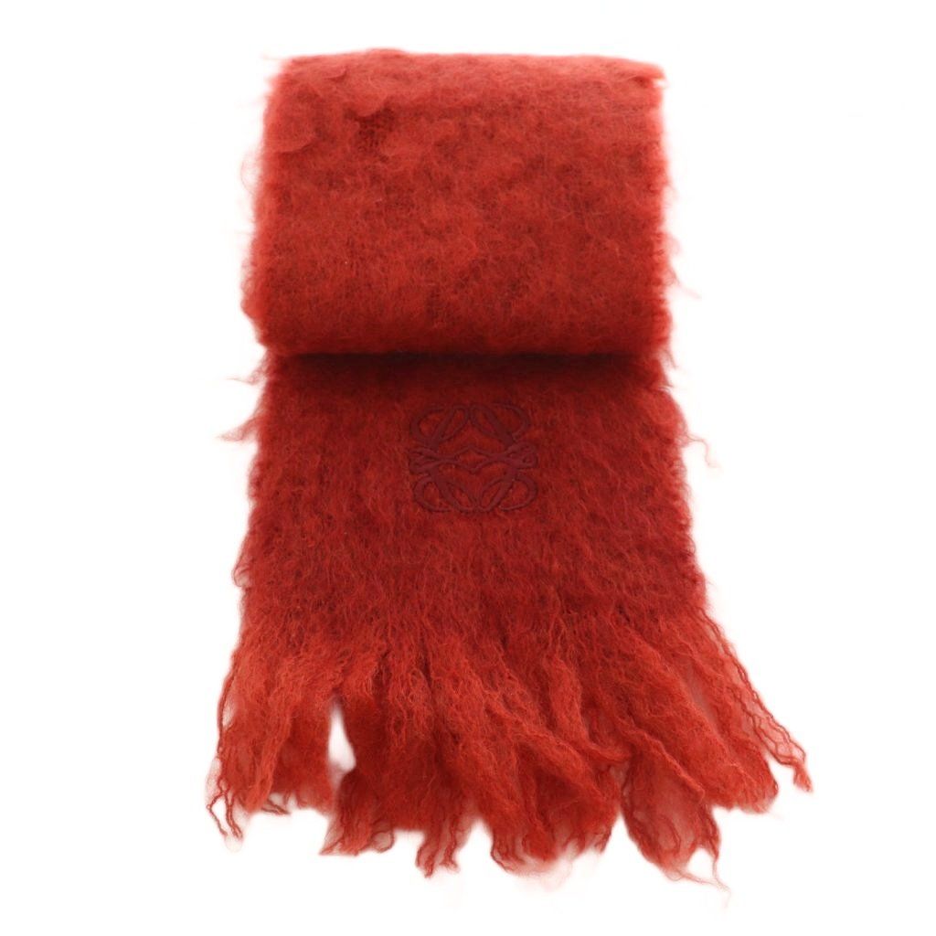 Loewe Scarf Mohair Wool Blend Fringe — view 2