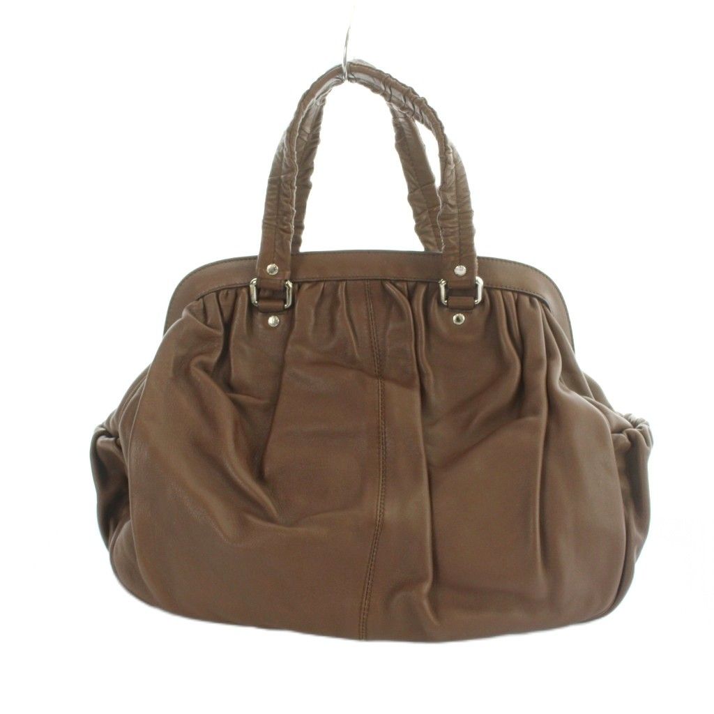 Dolce & Gabbana Miss Curly Handbag Tote Leather Logo Brown — view 2