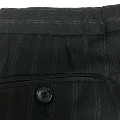 Gucci Singles Dark Gray Light Striped Shoulder Pad Jacket — view 9