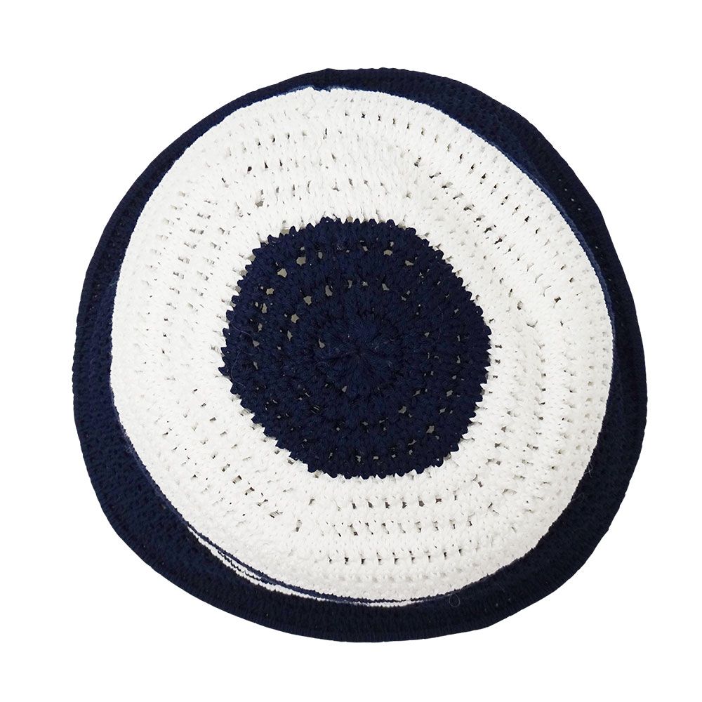 Dior Hat Cotton D-tulipe Cloche Hat Navy White M Hat Star — view 5