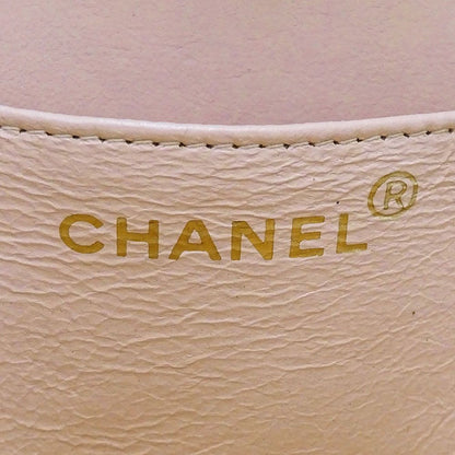 Chanel Bag Handbag Quilted Enamel Heart Vanity Bag Beige Gold Handheld — view 6