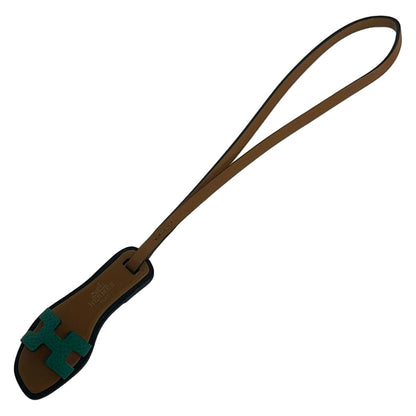 Hermes Key Holder Oran Nano Vert Jade Natural Sable Black