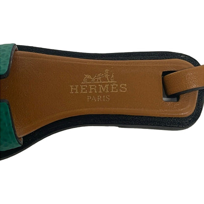Hermes Key Holder Oran Nano Vert Jade Natural Sable Black — view 3