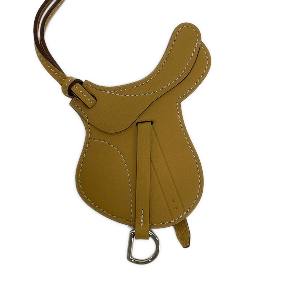 Hermes Key Holder Paddock Cell Biscuit — view 4