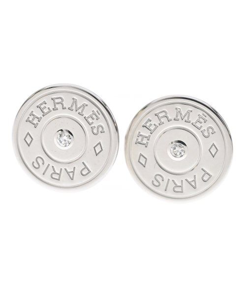 Hermes Earrings White Gold