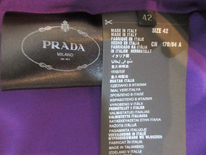 Prada Jacket with Ribbon Black Purple 42 — view 6