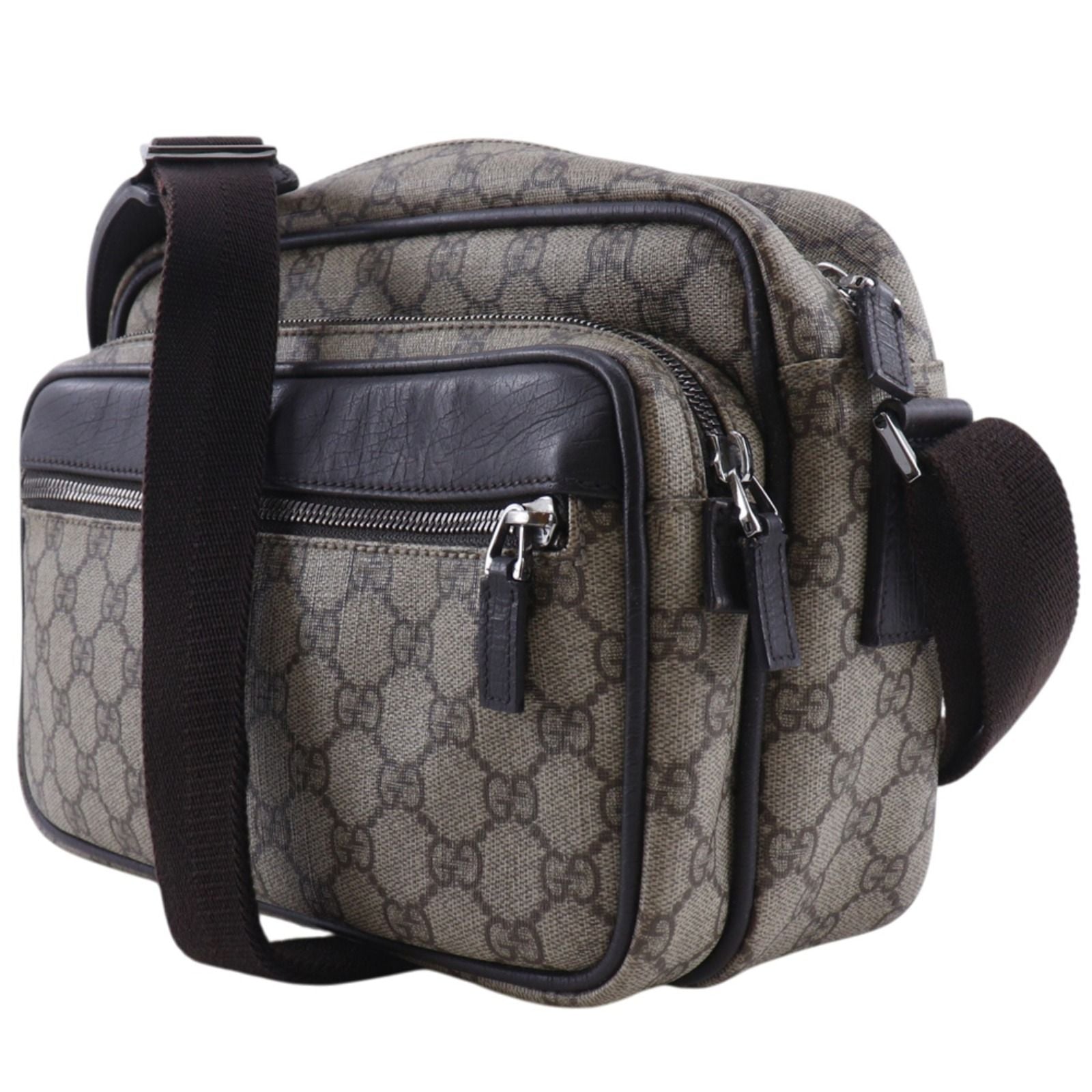 Gucci GG Supreme Canvas Brown Shoulder — view 2