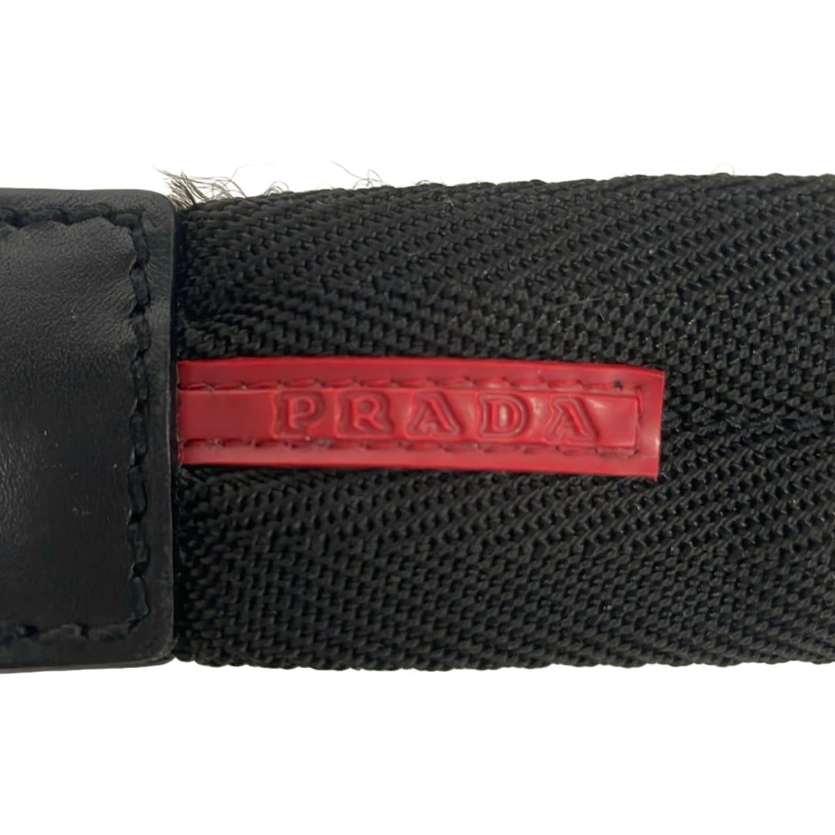 Prada Sport Belt 80 32 Black Leather — view 4
