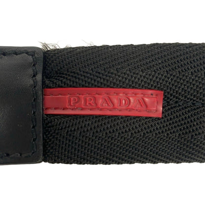 Prada Sport Belt 80 32 Black Leather — view 4