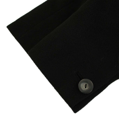 Dior Collarless Coat Long Ribbon Belt Vintage 9 Black YT — view 7