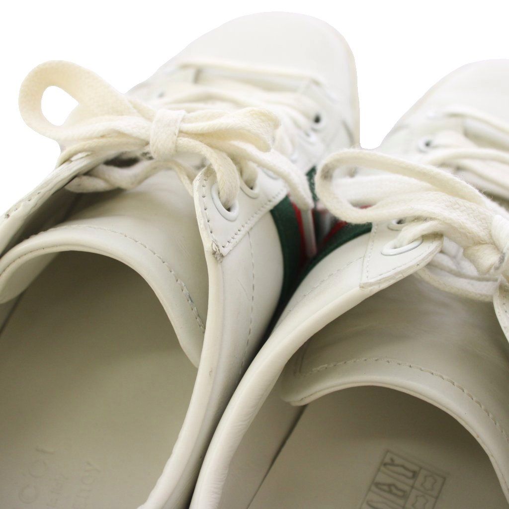 Gucci Sherry Line Ace Sneakers Leather Shoes Three Little Pigs Embroidery — view 6