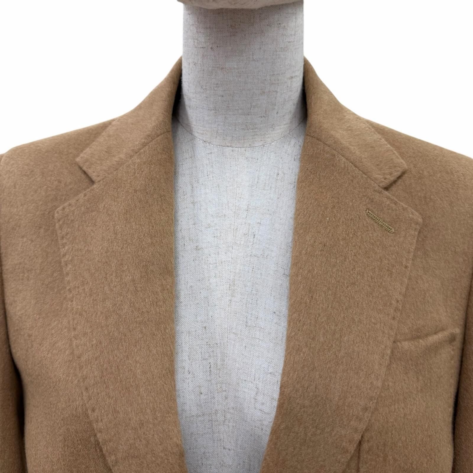 Max Mara Blasy Camel 100% Logo Buttoned Jacket 40 — view 4