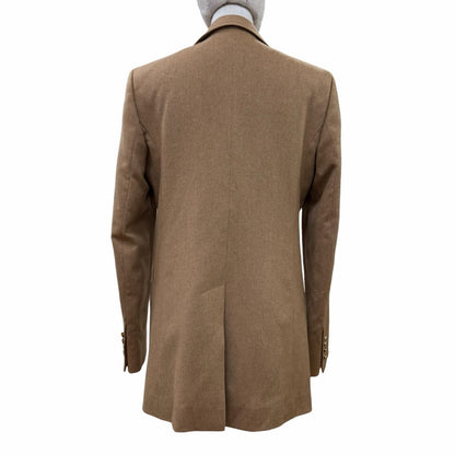 Max Mara Blasy Camel 100% Logo Buttoned Jacket 40 — view 3