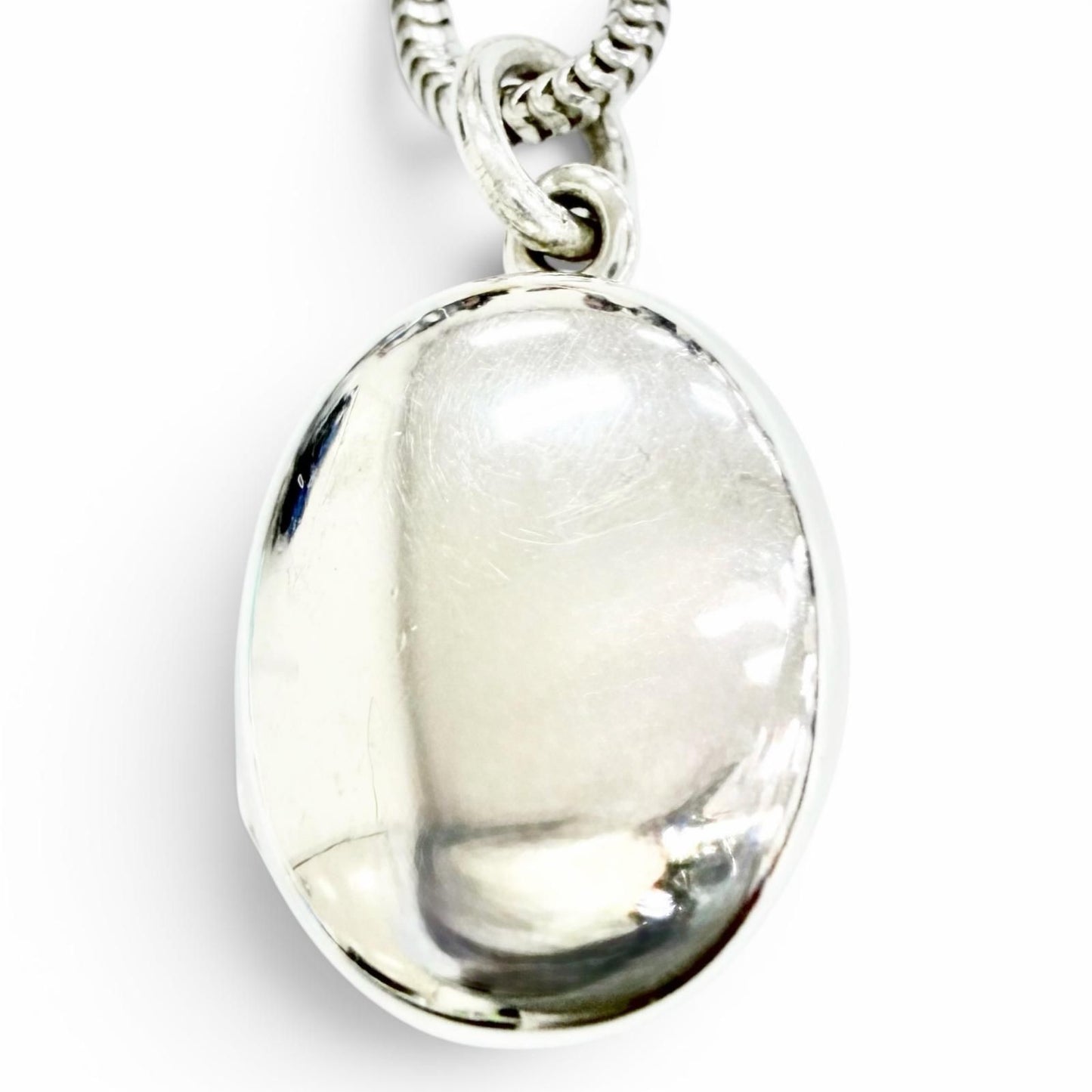 Tiffany & Co 925 Oval Locket Pendant Silver