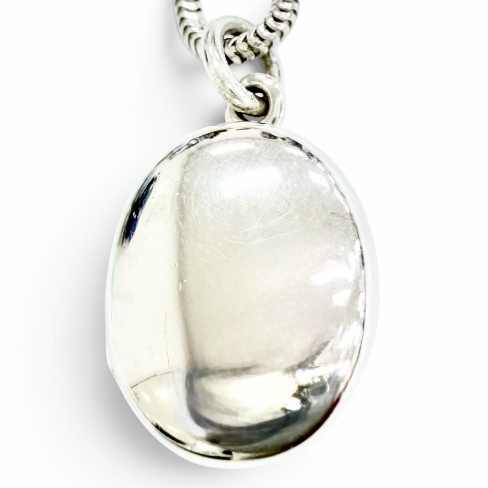 Tiffany & Co 925 Oval Locket Pendant Silver