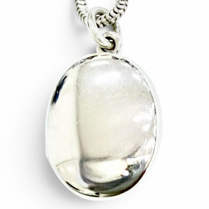 Tiffany & Co 925 Oval Locket Pendant Silver