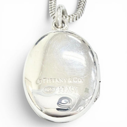 Tiffany & Co 925 Oval Locket Pendant Silver — view 9