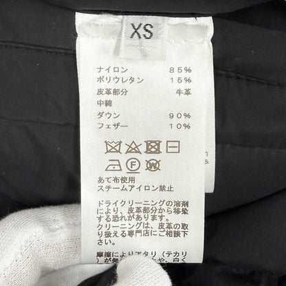 Hermes Down Series Button Stand Color Zip Up Jacket Black XS — view 9
