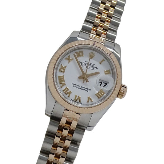 Rolex Datejust Watch Automatic Winding at Stainless Steel Pink Gold PG Roman