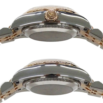 Rolex Datejust Watch Automatic Winding at Stainless Steel Pink Gold PG Roman — view 3