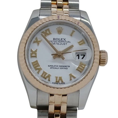 Rolex Datejust Watch Automatic Winding at Stainless Steel Pink Gold PG Roman — view 2