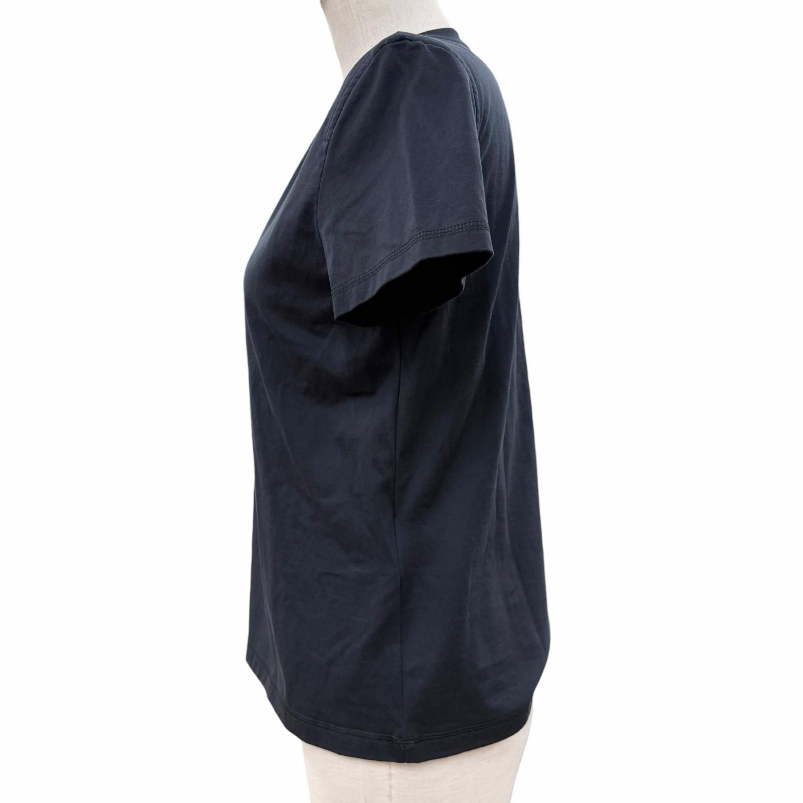 Hermes Cartouche Crew Neck Short Sleeve T-Shirt Dark Navy 36 — view 3