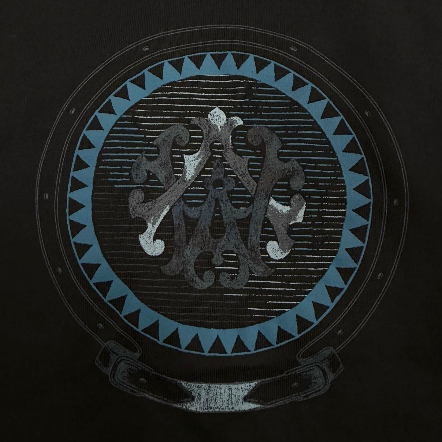 Hermes Cartouche Crew Neck Short Sleeve T-Shirt Dark Navy 36 — view 5