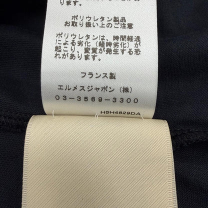 Hermes Cartouche Crew Neck Short Sleeve T-Shirt Dark Navy 36 — view 9