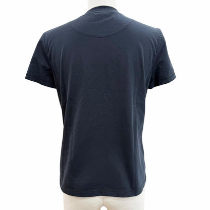 Hermes Cartouche Crew Neck Short Sleeve T-Shirt Dark Navy 36 — view 4