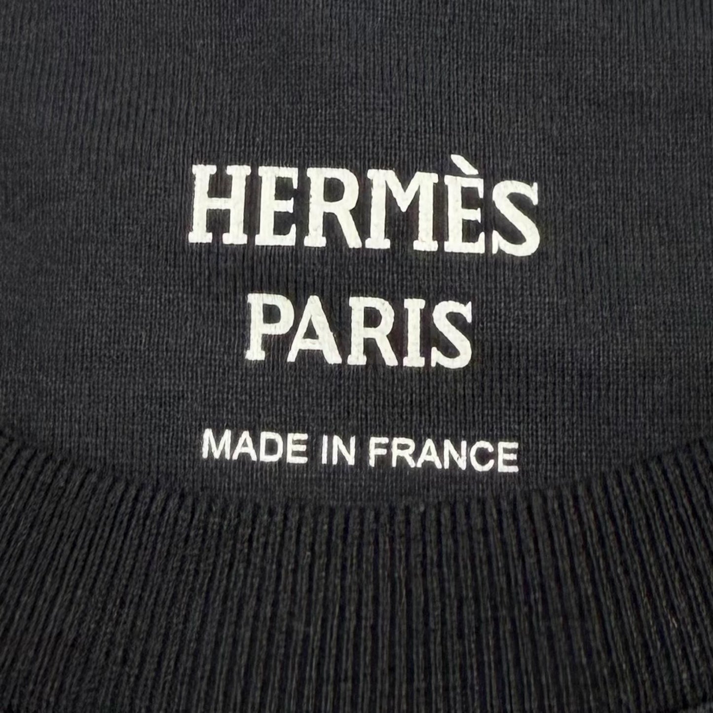 Hermes Cartouche Crew Neck Short Sleeve T-Shirt Dark Navy 36 — view 6