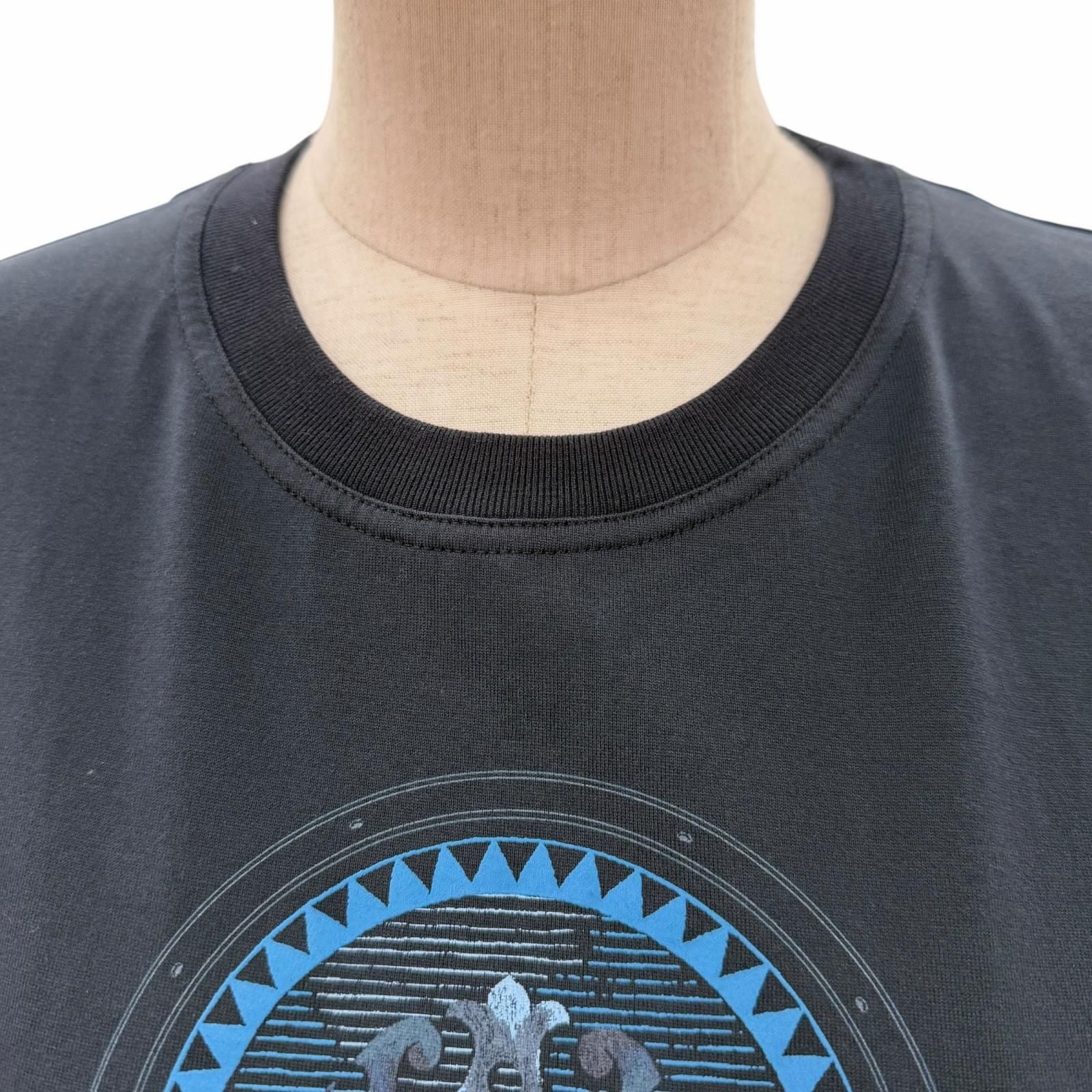 Hermes Cartouche Crew Neck Short Sleeve T-Shirt Dark Navy 36 — view 2