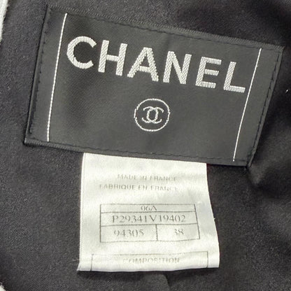 Chanel Wool CC Logo Toggle Button Duffle Coat Black 38 — view 7
