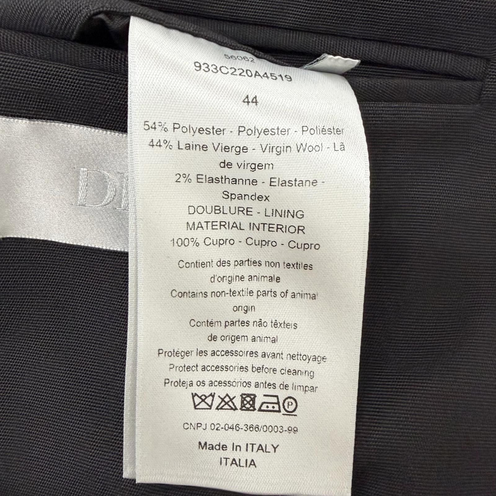 Dior Homme Saddle Pocket Single Tailored Jacket Black 44 — view 9