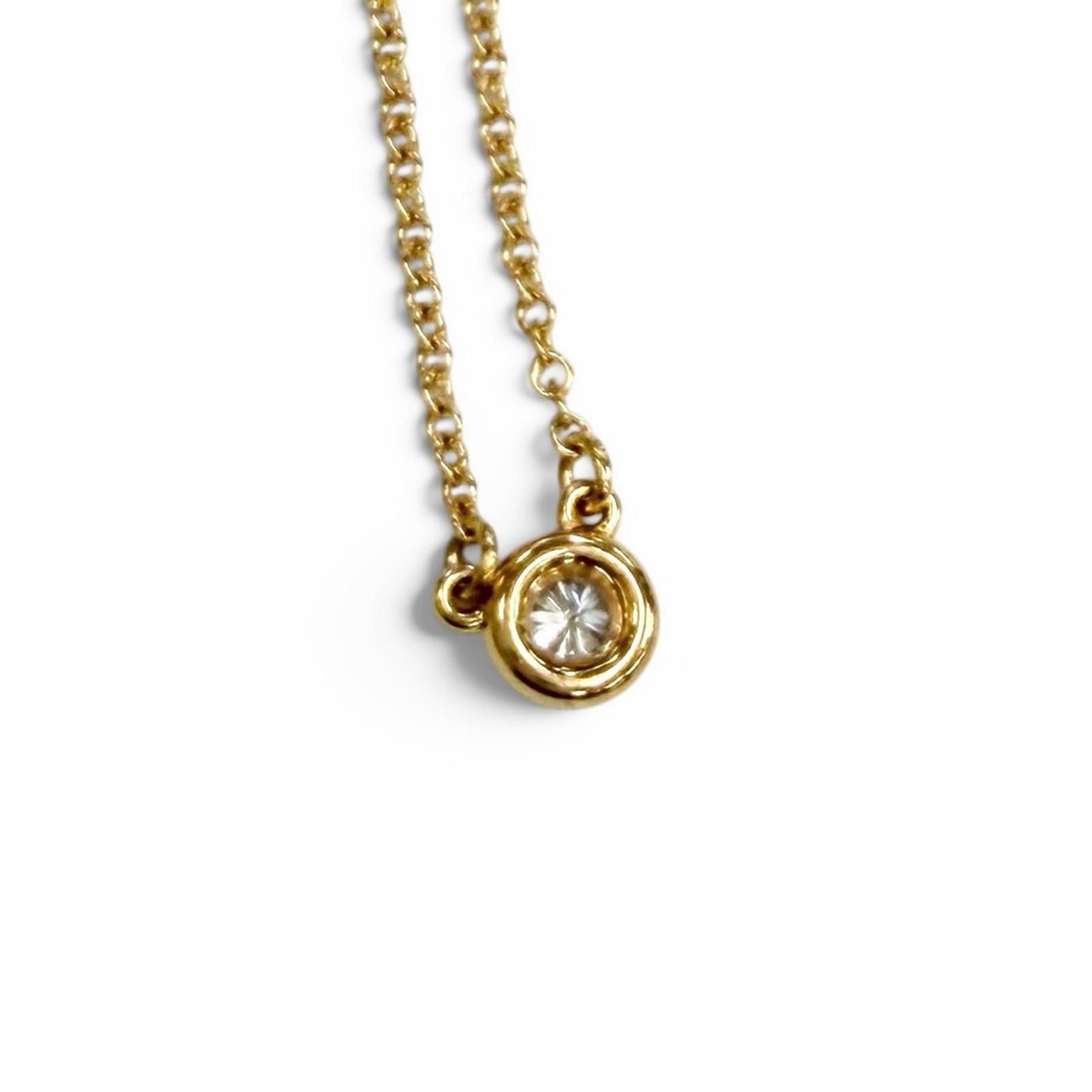 Tiffany & Co Elsa Peretti by the Yard Diamond Necklace Pink Gold — view 2