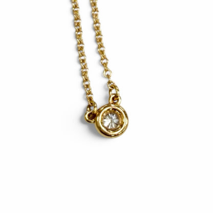Tiffany & Co Elsa Peretti by the Yard Diamond Necklace Pink Gold — view 2
