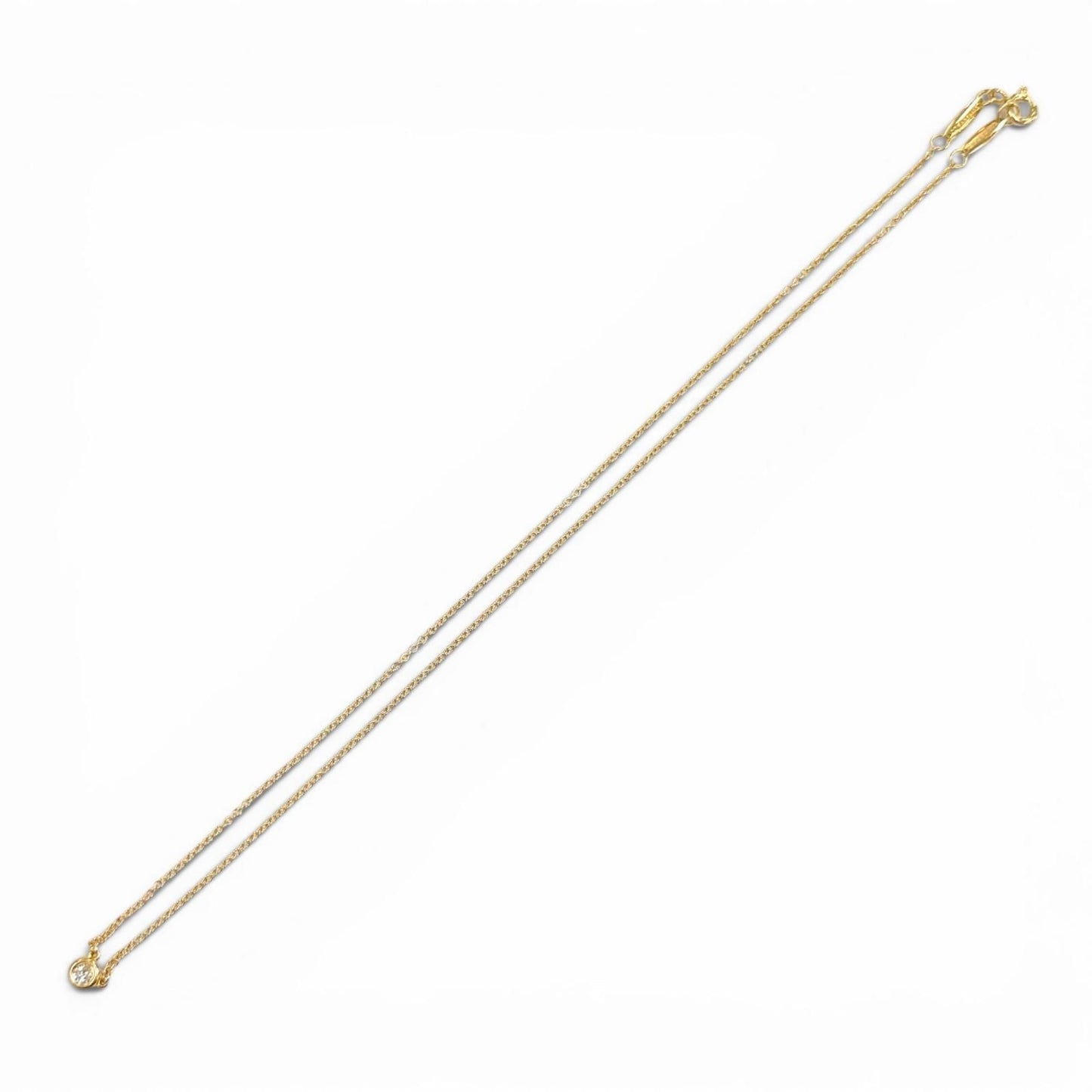 Tiffany & Co Elsa Peretti by the Yard Diamond Necklace Pink Gold — view 4