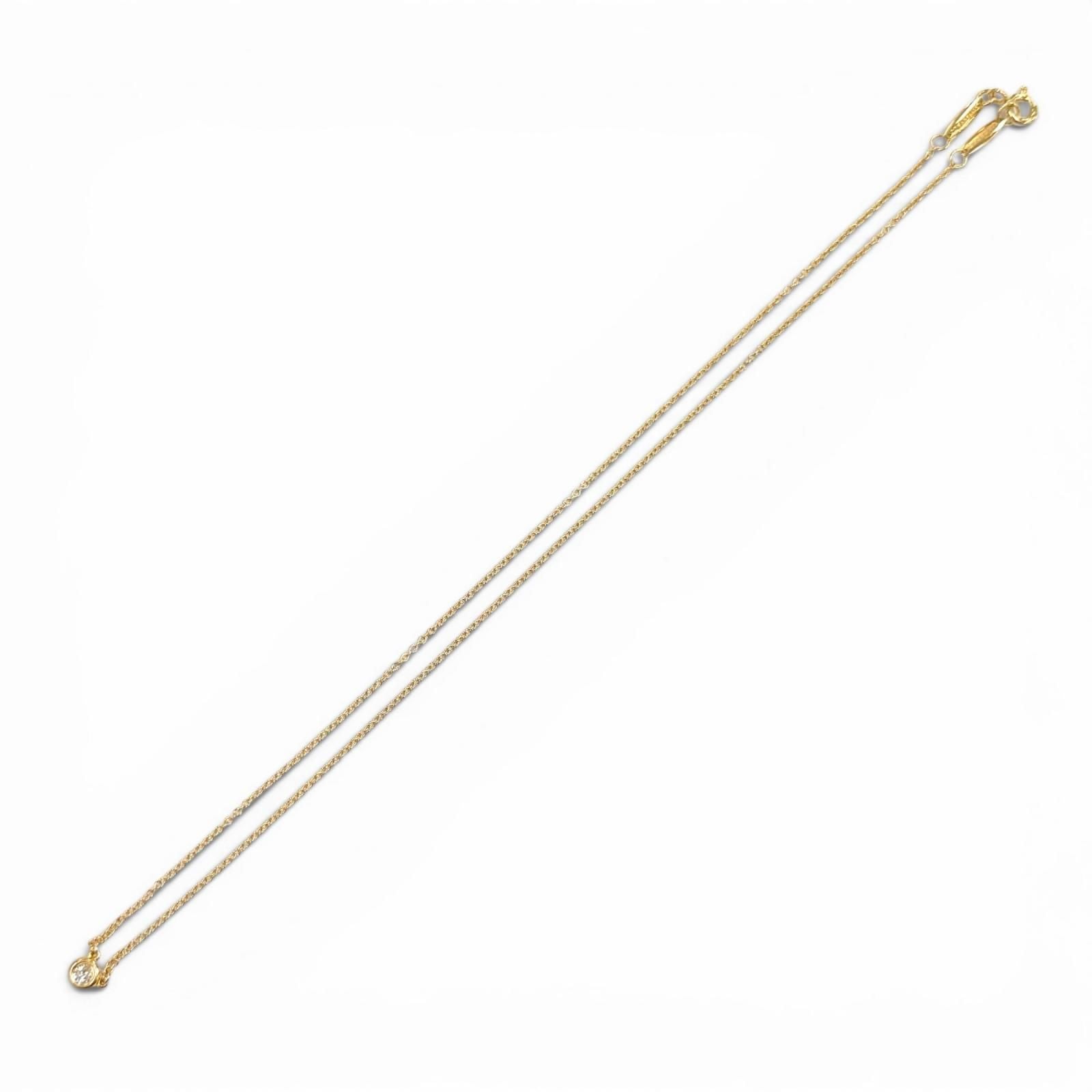 Tiffany & Co Elsa Peretti by the Yard Diamond Necklace Pink Gold — view 4