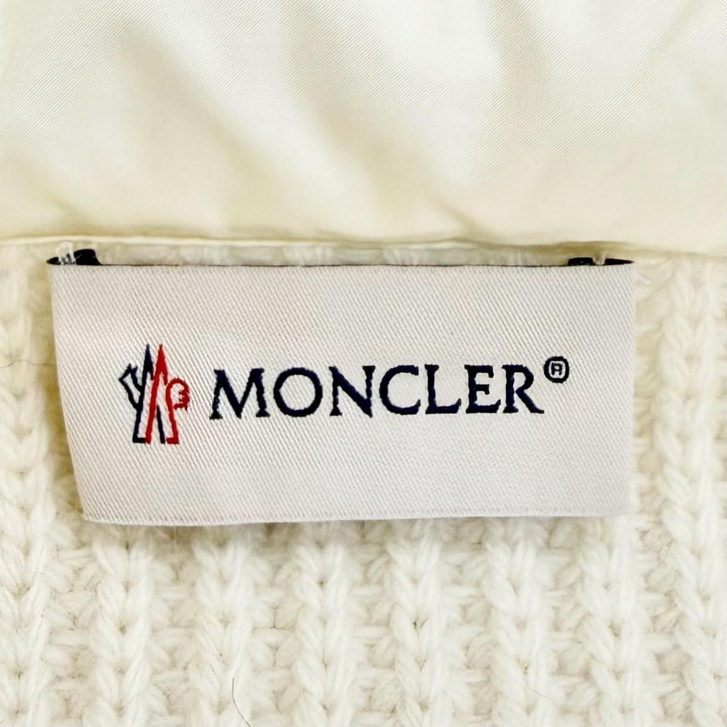 Moncler Cardigan Tricot Cashmere Blend Logo Patch Down Jacket Contrast Zip UP — view 8