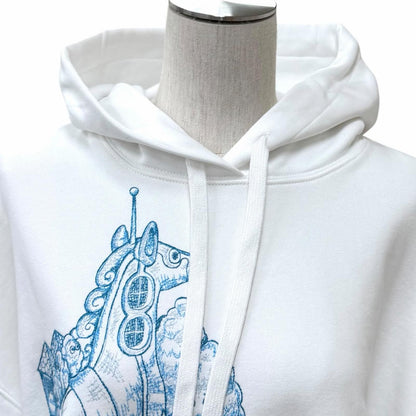 Gucci Higuchi Yuko Cotton 100% Cat Interlocking Hoodie White — view 4