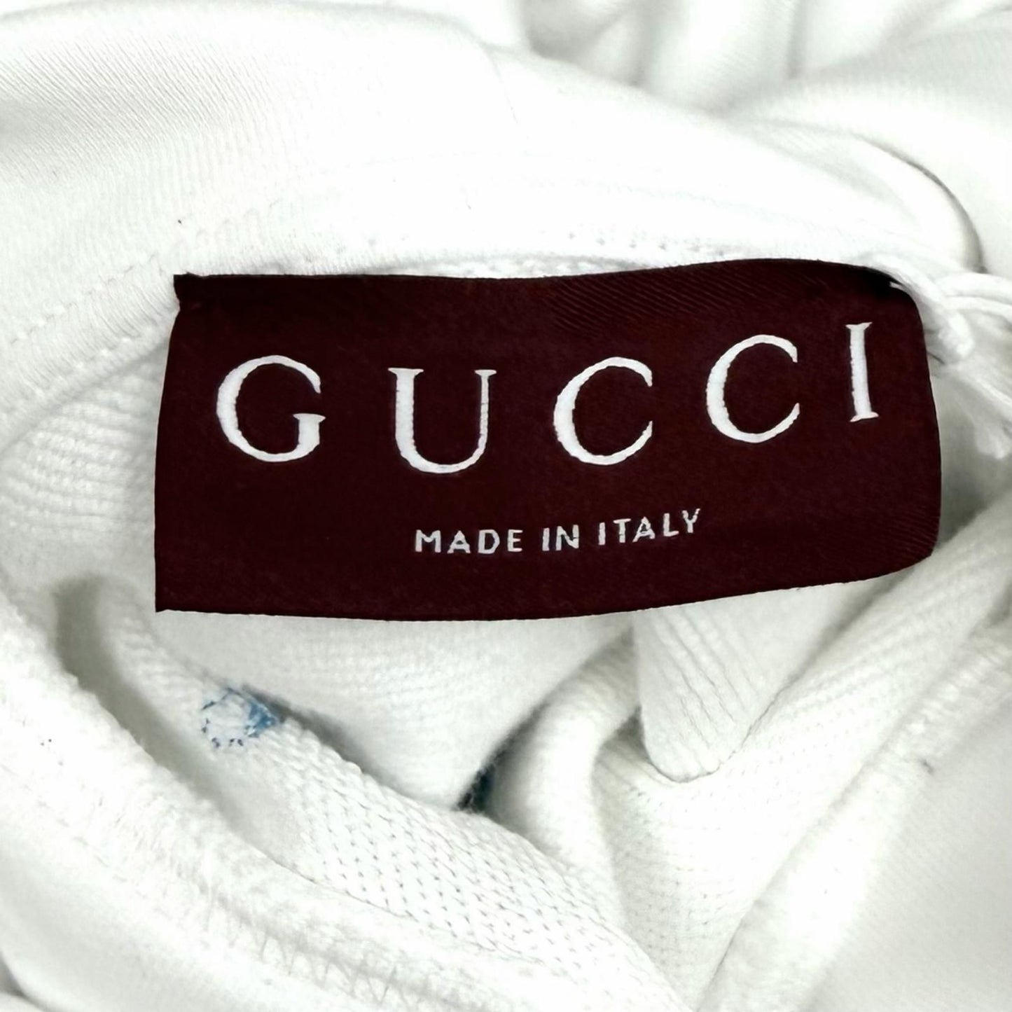 Gucci Higuchi Yuko Cotton 100% Cat Interlocking Hoodie White — view 6