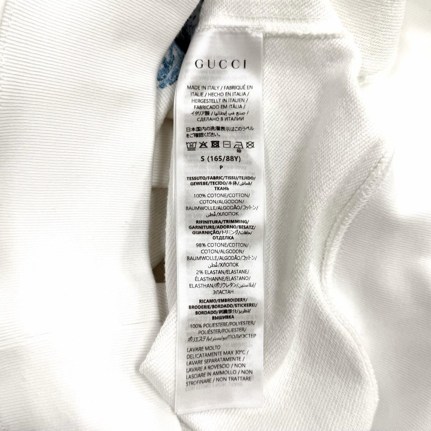 Gucci Higuchi Yuko Cotton 100% Cat Interlocking Hoodie White — view 7