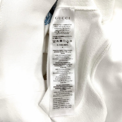 Gucci Higuchi Yuko Cotton 100% Cat Interlocking Hoodie White — view 7