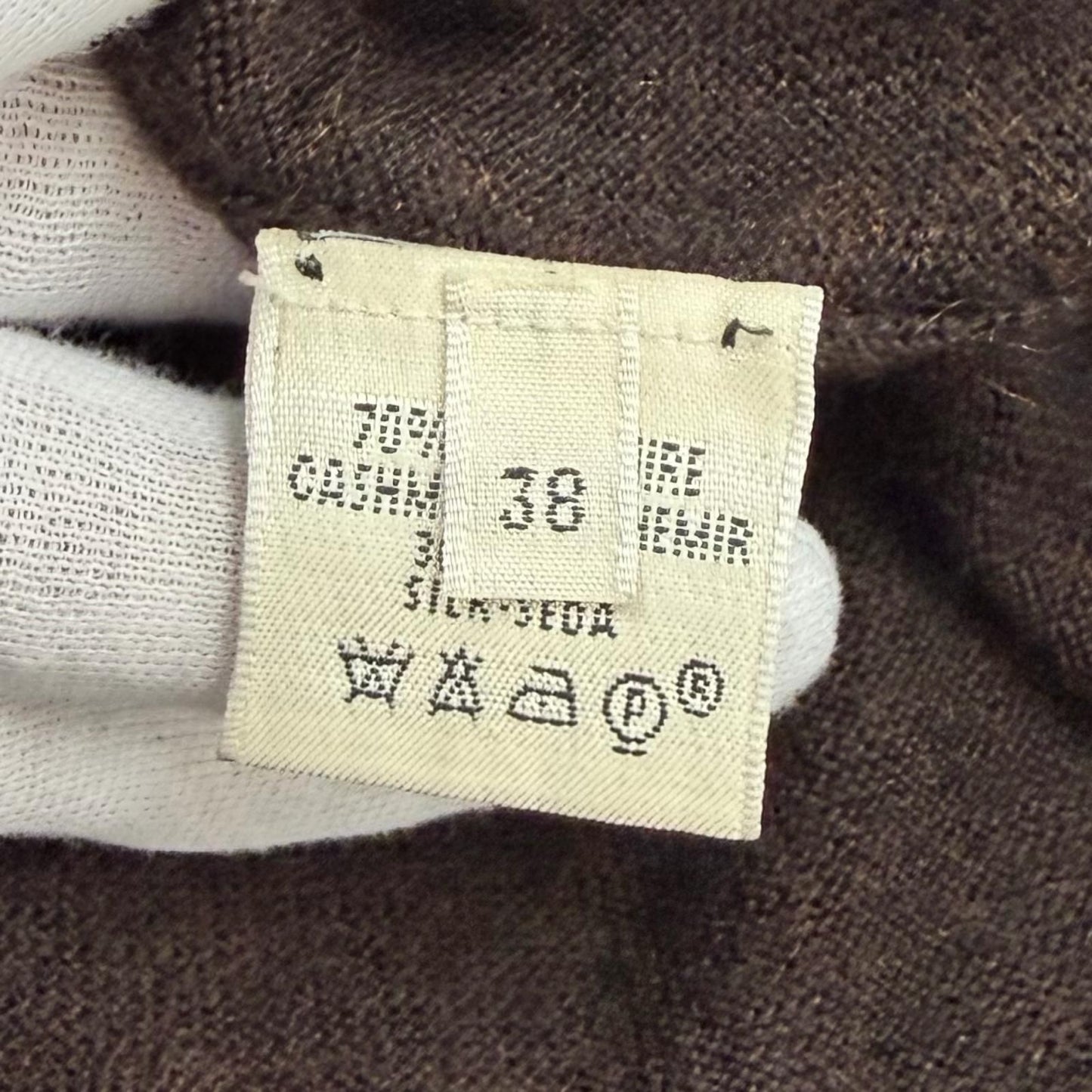 Hermes Cashmere Silk Blend with Chaine D'ancre Chain a Line Knit Long Dress — view 7