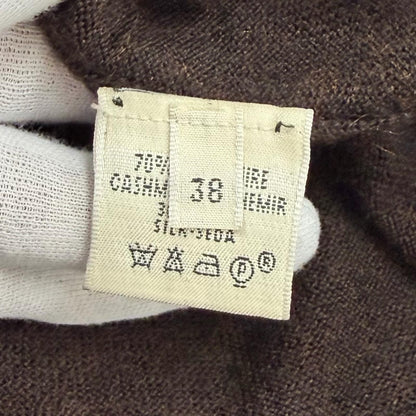Hermes Cashmere Silk Blend with Chaine D'ancre Chain a Line Knit Long Dress — view 7